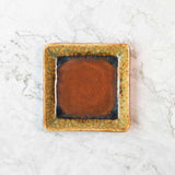 Medium Ceramic Square Plate - Rustic Red
