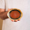 Small Oval Ceramic Dish / Soap Dish - Rustic Red