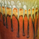 Ceramic Utensil Holder - Rustic Red
