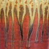 Ceramic Utensil Holder - Rustic Red